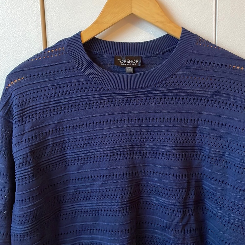 Topshop contrast panel sweater